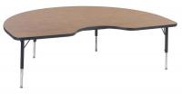 23L828 Activity Table, Kidney, Medium Oak
