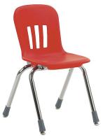 23L896 Stack Chair, Plastic, Red