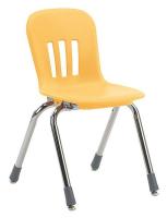 23L897 Stack Chair, Plastic, Yellow