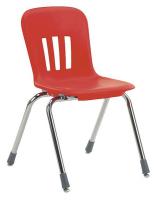23L903 Stack Chair, Plastic, Red