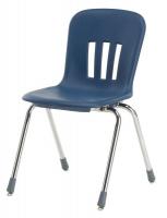 23L906 Stack Chair, Plastic, Navy