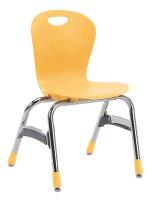 23L952 Stack Chair, Plastic, Yellow