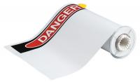 23MG40 Label, Red on White, 10x14In, Vinyl