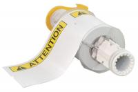 23MG63 Label, White/Yellow/Black, 4x6In, Vinyl