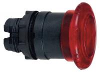 23V795 Pushbutton, Illuminated, Mushroom, Red