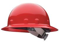 23V812 Hard Hat, Full Brim, E/G/C, Tab Lok, Red