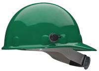 23V818 Hard Hat, Front Brim, G/C, Ratchet, Green