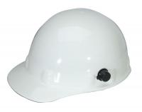 23V826 Hard Hat, Front Brim, G/C, Tab Lok, White