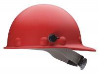 23V846 Hard Hat, Front Brim, G/C, Ratchet, Red