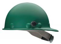 23V858 Hard Hat, Front Brim, G/C, Ratchet, Green