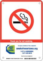 23W259 Arizona State No Smoking Sign