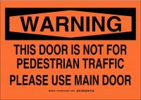 23W276 B302 SAFETY SIGN 10X14 BLK/ORG