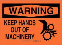 23W284 B302 SAFETY SIGN 10X14 BLK/ORG
