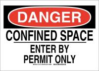 23W303 B302 SAFETY SIGN 10X14 BLK/RED/WHT