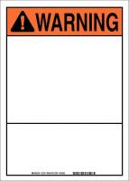 23W315 B302 SAFETY SIGN 14X10 BLK/ORG/WHT