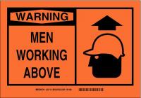 23W462 B401 7X10 WARNING MEN WORKING ABOVE