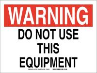 23W469 B401 SAFETY SIGNS BLK/RED/WHT