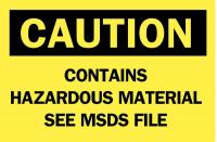 23W731 Chemical &amp; Hazardous Materials Sign