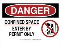 23W826 Confined Space Sign