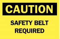 23W835 Caution Sign, 10 x 14In, BK/YEL, ENG, Text