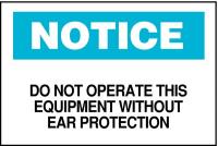 23W862 Ear Protection Sign