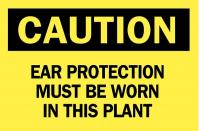 23W868 Ear Protection Sign