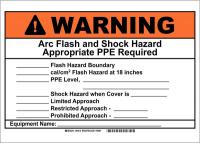 23W886 ELECTRICAL HAZARD SIGN