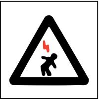 23W912 Electrical Hazard Sign