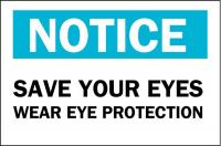 23X007 Eye Protection Sign