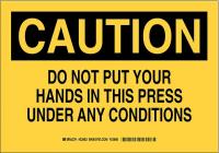 23X165 Machine &amp; Operational Sign