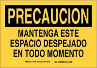 23X702 SPANISH/CAUT SPACE MUST BE KEP