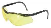 23X855 Safety Glasses, Amber Lens, Half Frame