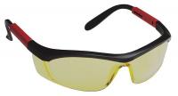 23X867 Safety Glasses, Amber Lens, Half Frame