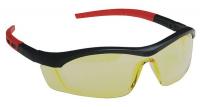 23X874 Safety Glasses, Amber Lens, Half Frame