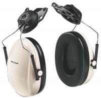 23X922 Cap-Mounted Ear Muffs, Beige/Black, NRR 21