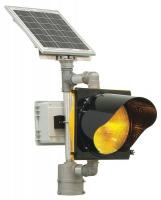 23Y008 SOLAR BLINKERBEACON, AMBER, RAW HOUSING