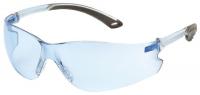 23Y609 Safety Glasses, Blue, Uncoated