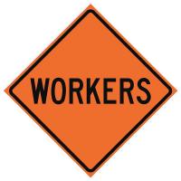 23Y850 Traffic Sign, Men Working, 36 In.