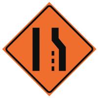 23Y897 Traffic Sign, Right Lane Symbol, 36 In.