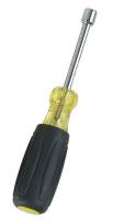 23Z398 Nut Driver, Round, Yellow, Hollow, 5/16 In.