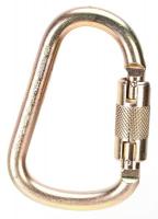 23Z855 Carabiner, Steel, 4-9/10 In. L, Auto-Lock