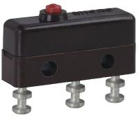 24A163 Sub-Mini Snap Swch, 5A, SPDT, Pin Plunger