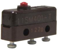 24A169 Sub-Mini Snap Swch, 5A, SPDT, Pin Plunger