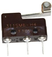 24A184 Sub-Mini Snap Swch, 5A, SPDT, Roller Lever