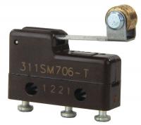 24A189 Sub-Mini Snap Swch, 4A, SPDT, Roller Lever