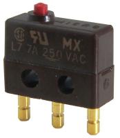 24A197 Sub-Mini Snap Swch, 7A, SPDT, Pin Plunger