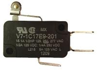24A260 Prmium Mini Swch, 15A, SPDT, Shrt Rolr Levr