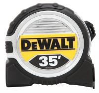 24A334 Measuring Tape, 1/4 In x 35 ft, Ylw/Blk