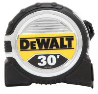 24A335 Measuring Tape, 1-1/4 In x 30 ft, Ylw/Blk