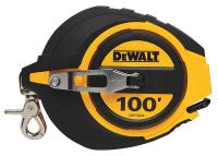 24A339 Measuring Tape, 3/8 In x 100 ft, Ylw/Blk
